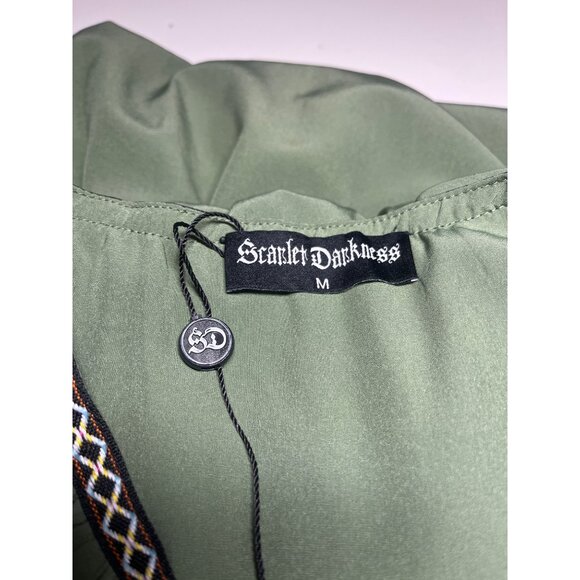 Scarlet Darkness Steampunk Renaissance Tank Dress Green NEW size MED ladies - Picture 5 of 8